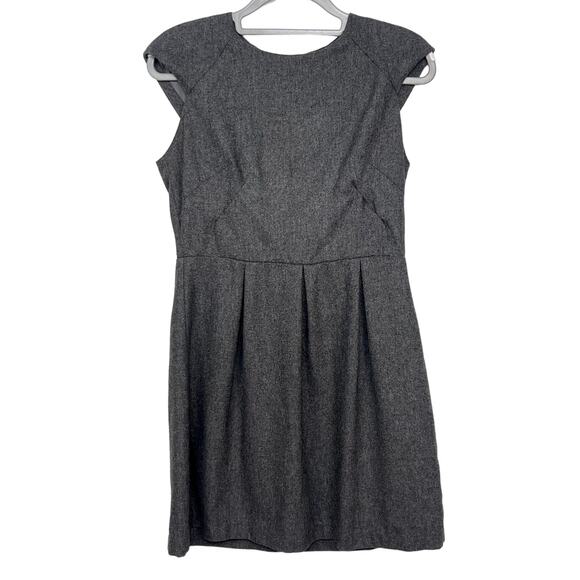 Women's Gray Esley Wool Blend Sheath Dress - Picture 1 of 3
